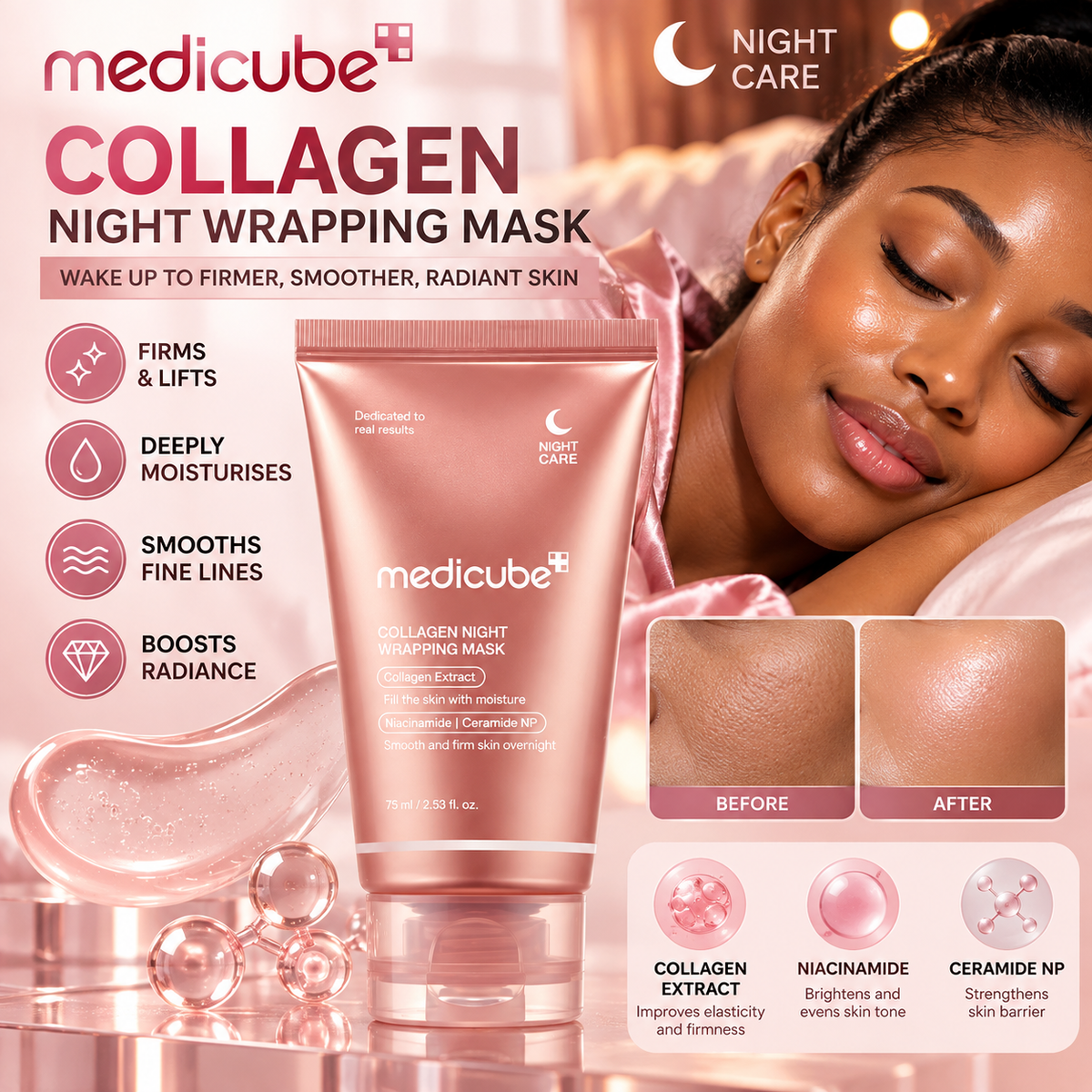 Medicube Collagen Night Wrapping Mask – 75ml