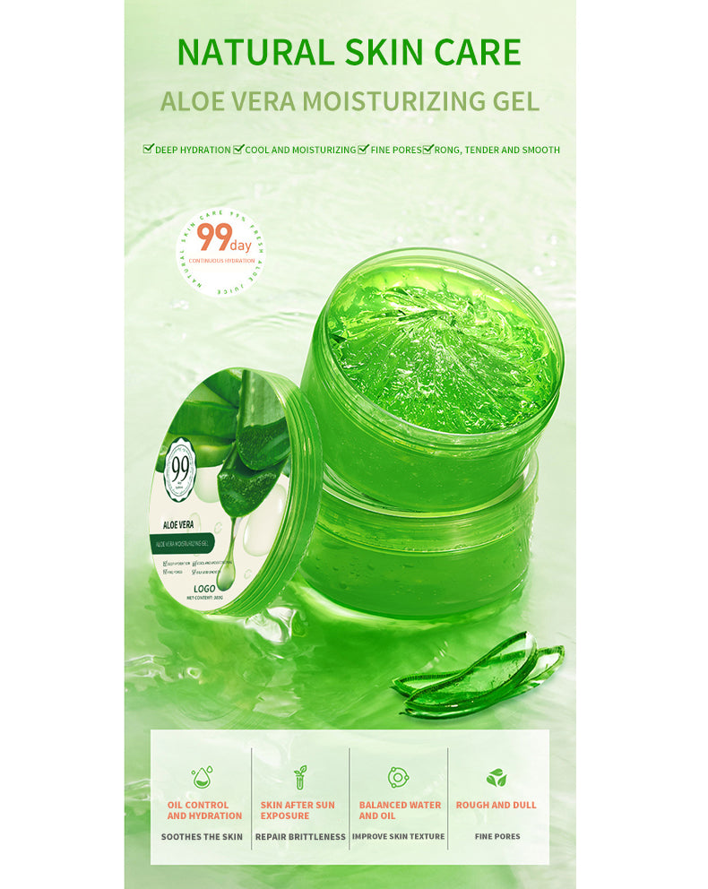 100% Organic Pure Aloe Vera Gel 300 Ml Natural