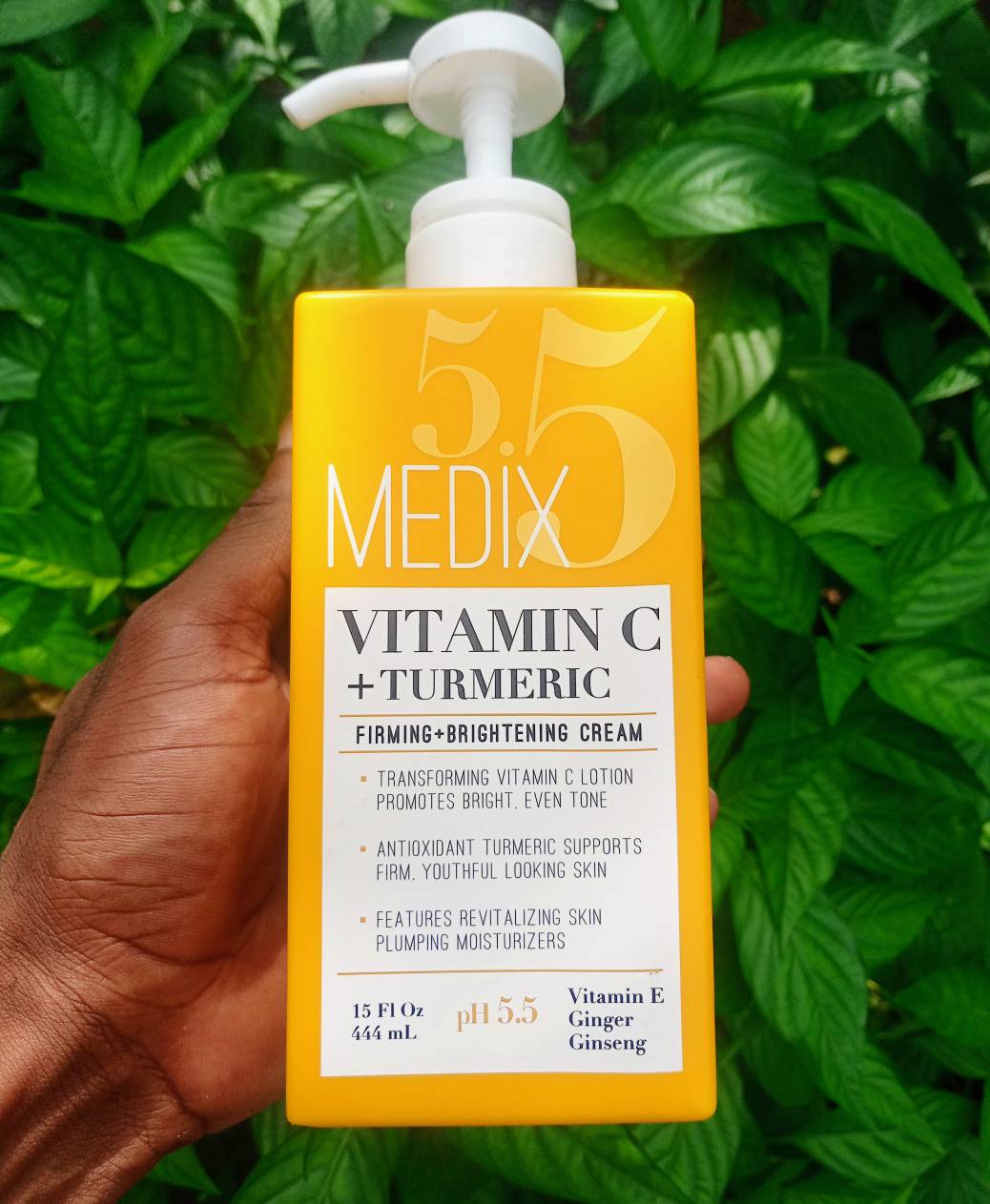 Medix 5.5 Vitamin C Cream w/ Turmeric for Face and Body. Firming & Brightening Cream for Age Spots, Dark Spots and Sun Damaged Skin.