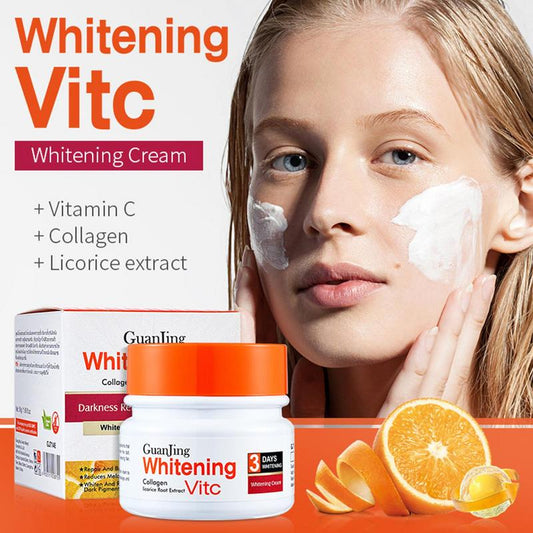 Vitamin C  Anti-Aging whitening Cream Dark Spots and Freckles Remover Melanin Moisturizing Brightening Collagen Face Cream