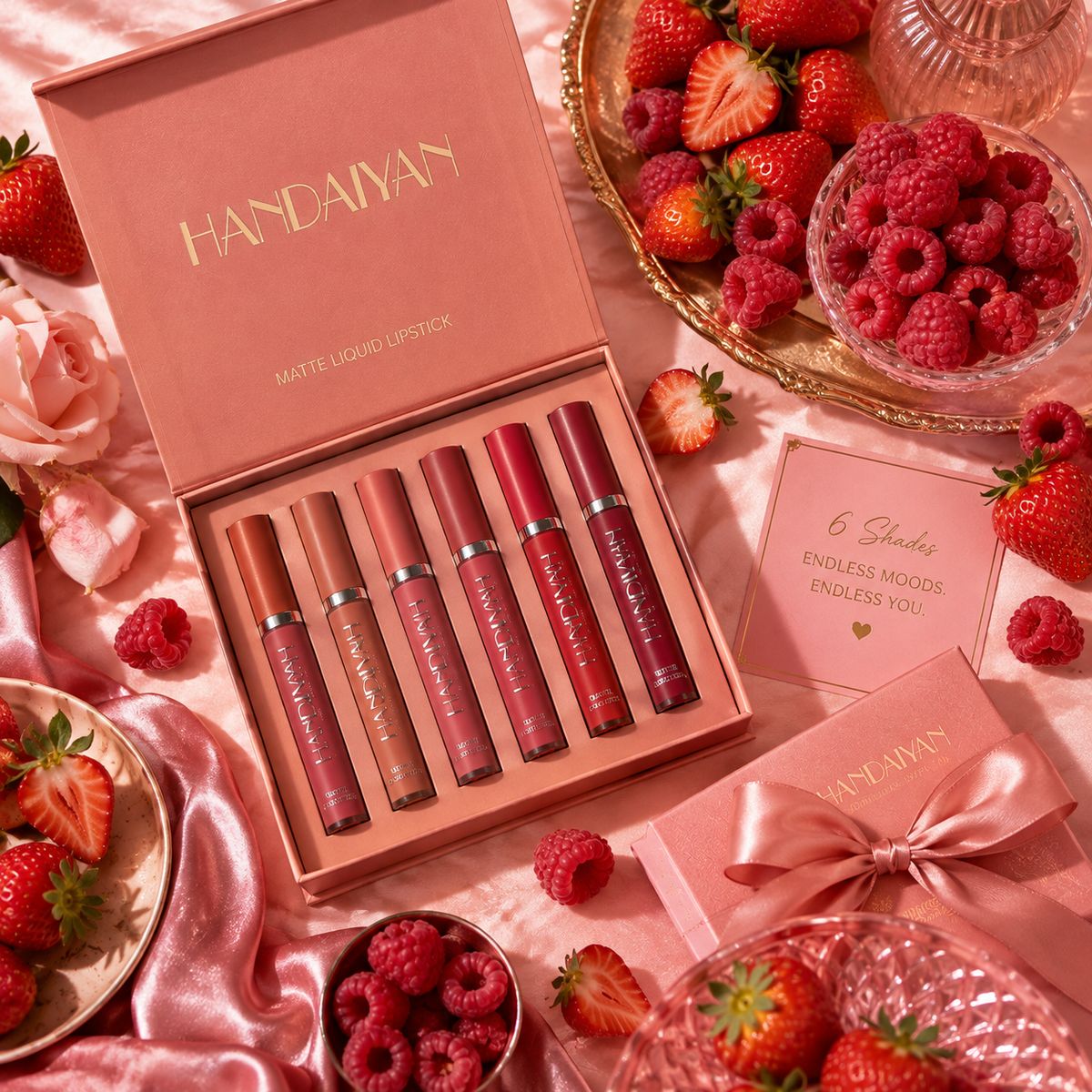 6pc Handaiyan Matte Lipstick Set A