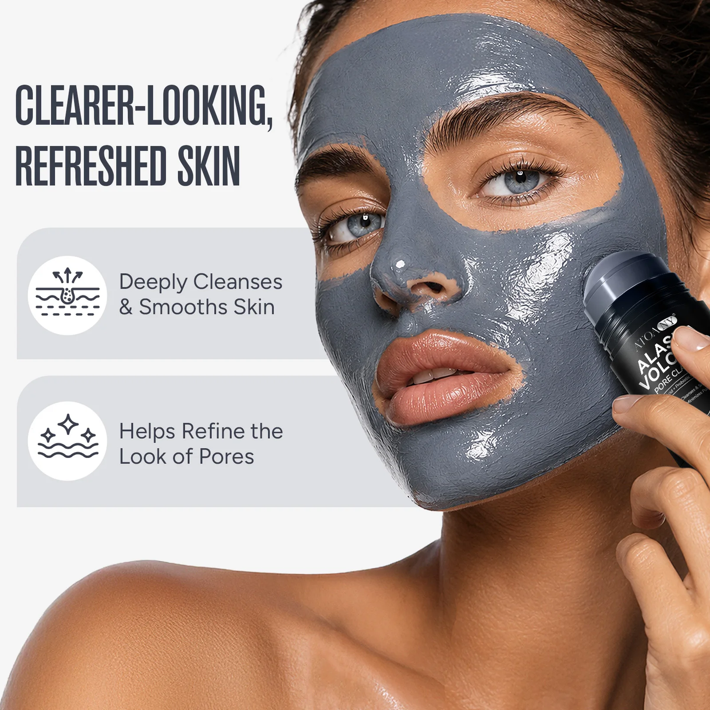 ATOANY Alaska Clay Purifying Facial Mask – Deep Cleansing, Pore Refining & Oil Control (40g)