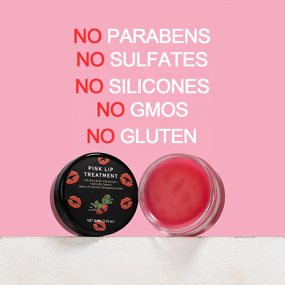 Pink Lip Lightening Treatment Cream with Shea Butter, Alpha-Arbutin & Vitamin B3