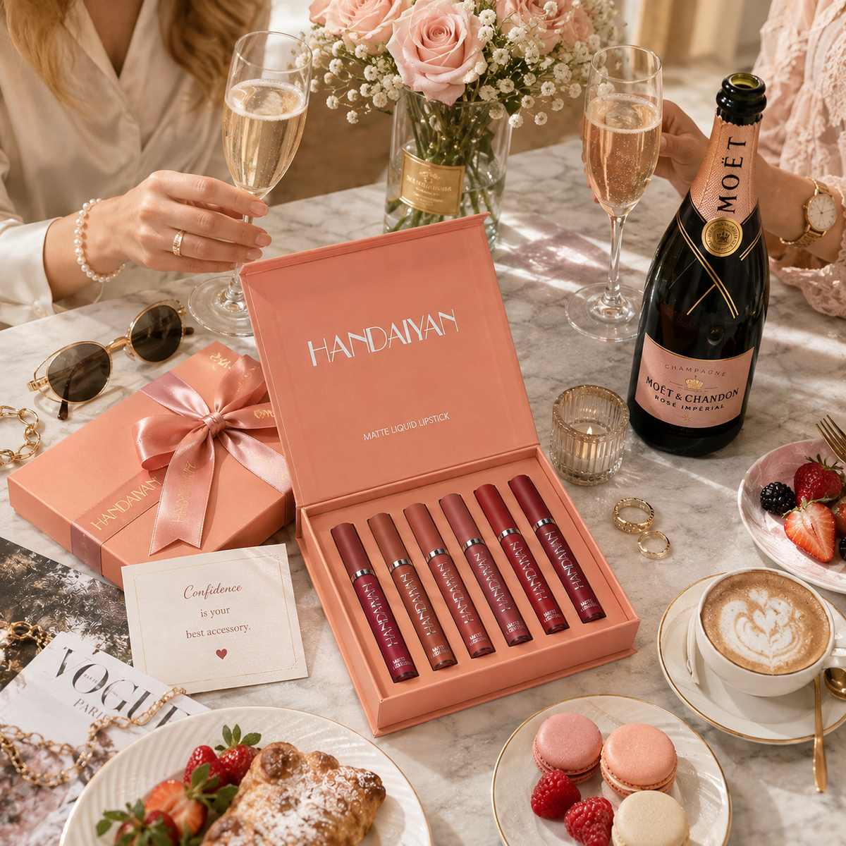 6pc Handaiyan Matte Lipstick Set A