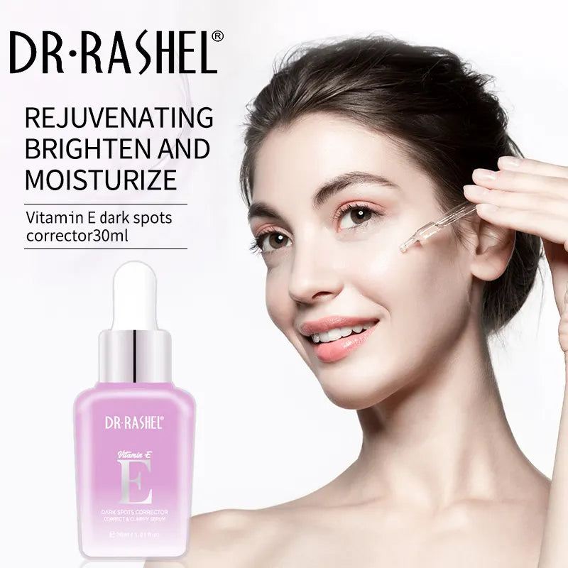 DR.RASHEL 30ml vitamin E dark spots corrector skin brightening moisturizing essence freckle sunburn stains repairing face serum