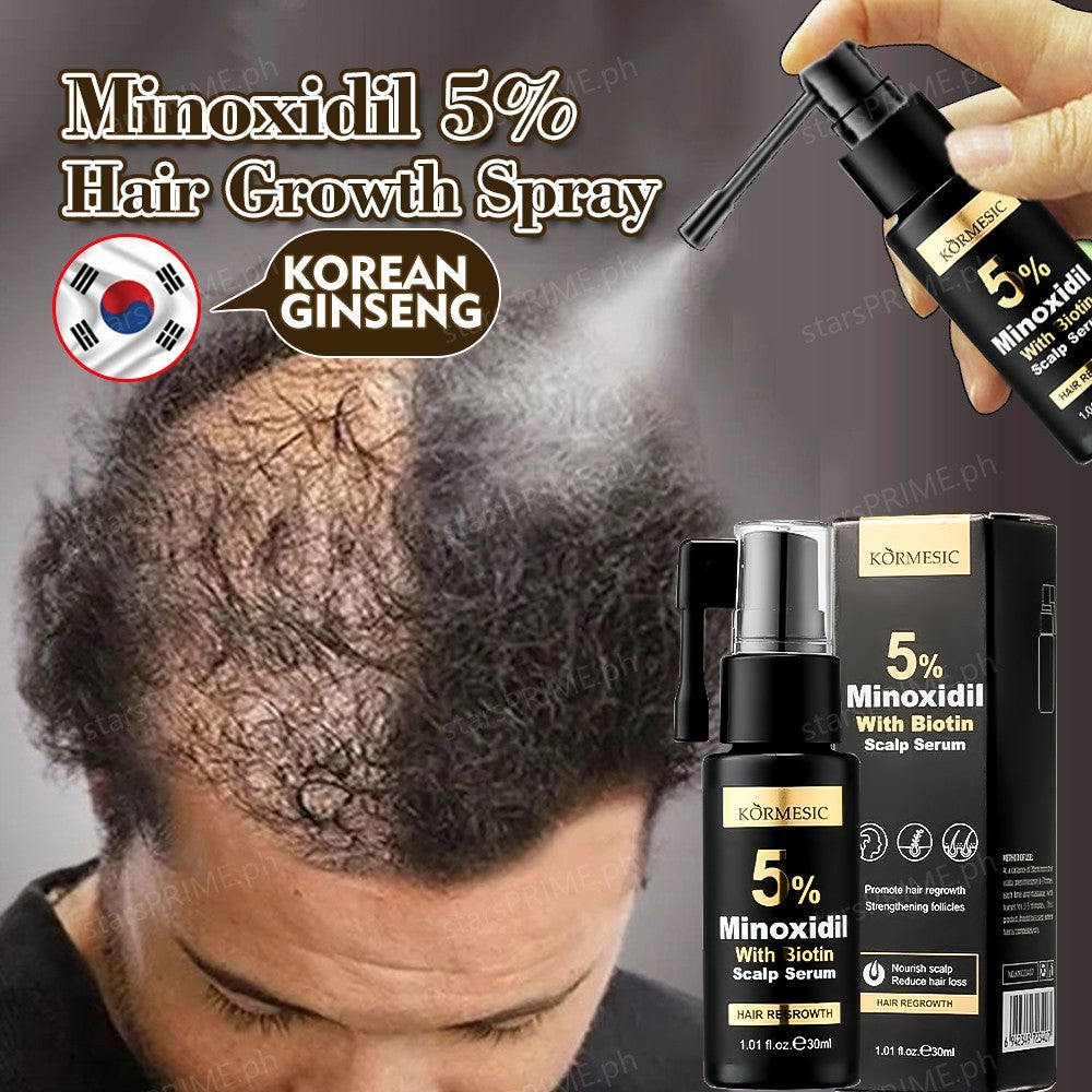 Kormesic 5% Minoxidil With Biotin – Advanced Hair Regrowth Scalp Serum